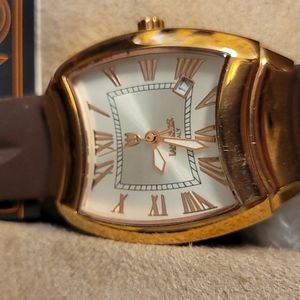 Lancaster watch…beautiful Rose Gold face and brown strap ON SALE UNTIL 12/1/25
